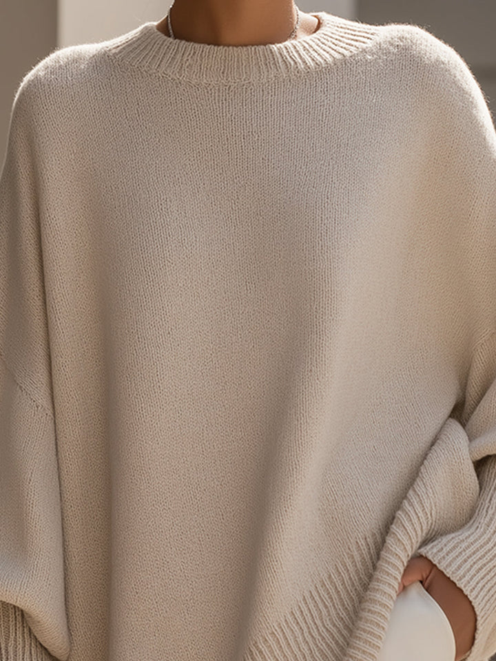 Maglione poncho donna morbido ed elegante oversize
