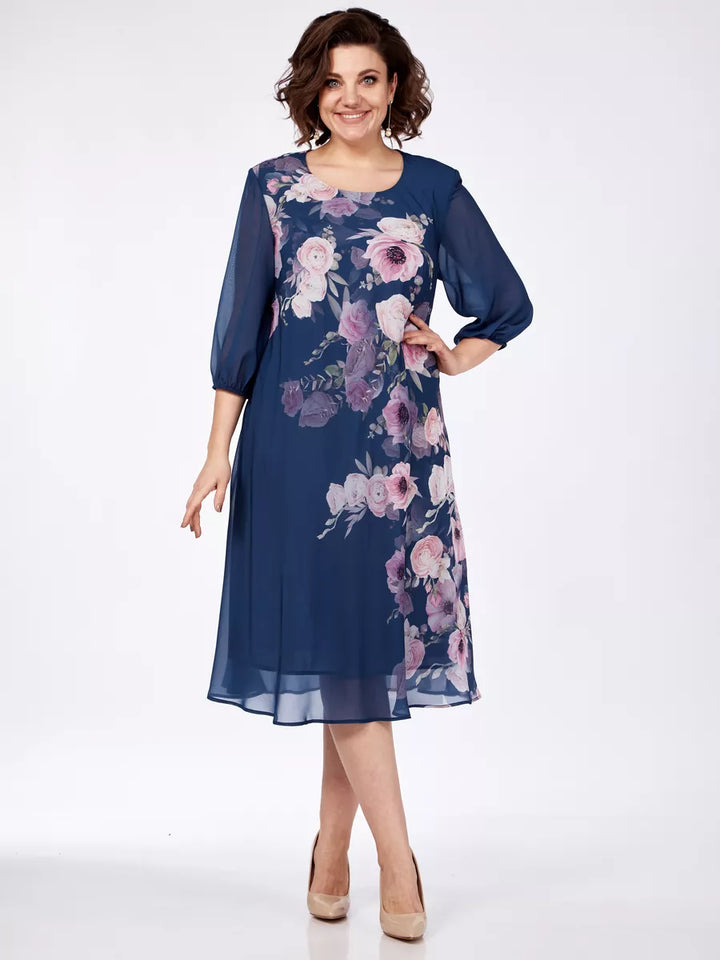 💥💕Wyprzedaż błyskawiczna – 49% ZNIŻKI💃【S-5XL】 Elegancka wiosenna sukienka z kwiatowym nadrukiem