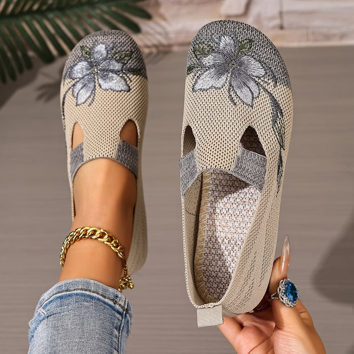 Scarpe da donna comode e traspiranti con motivo floreale