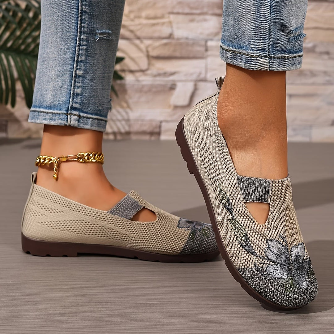 Scarpe da donna comode e traspiranti con motivo floreale