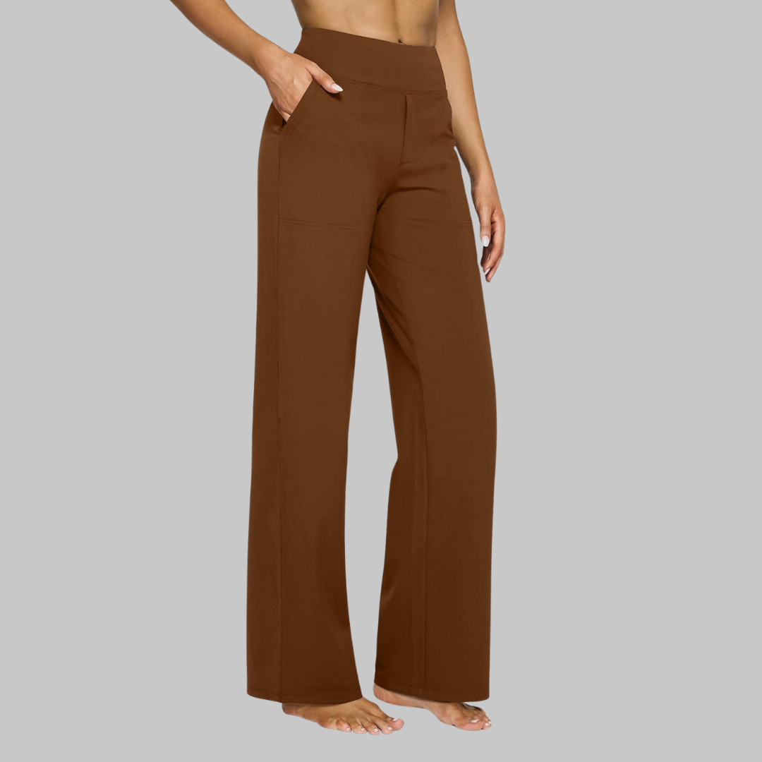 Pantaloni donna eleganti e comodi a vita alta stretch