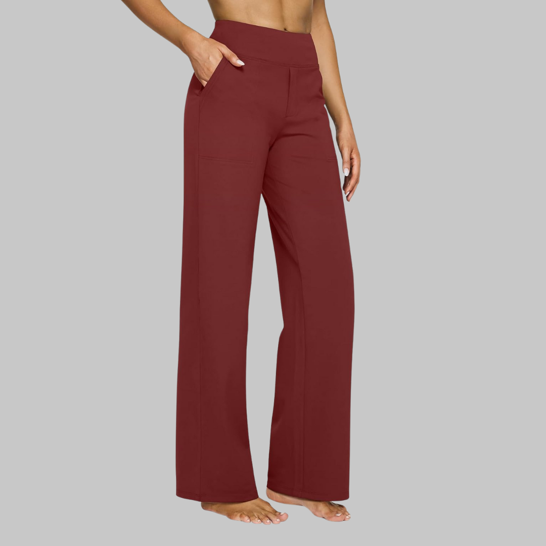 Pantaloni donna eleganti e comodi a vita alta stretch