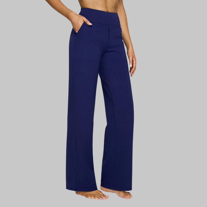 Pantaloni donna eleganti e comodi a vita alta stretch