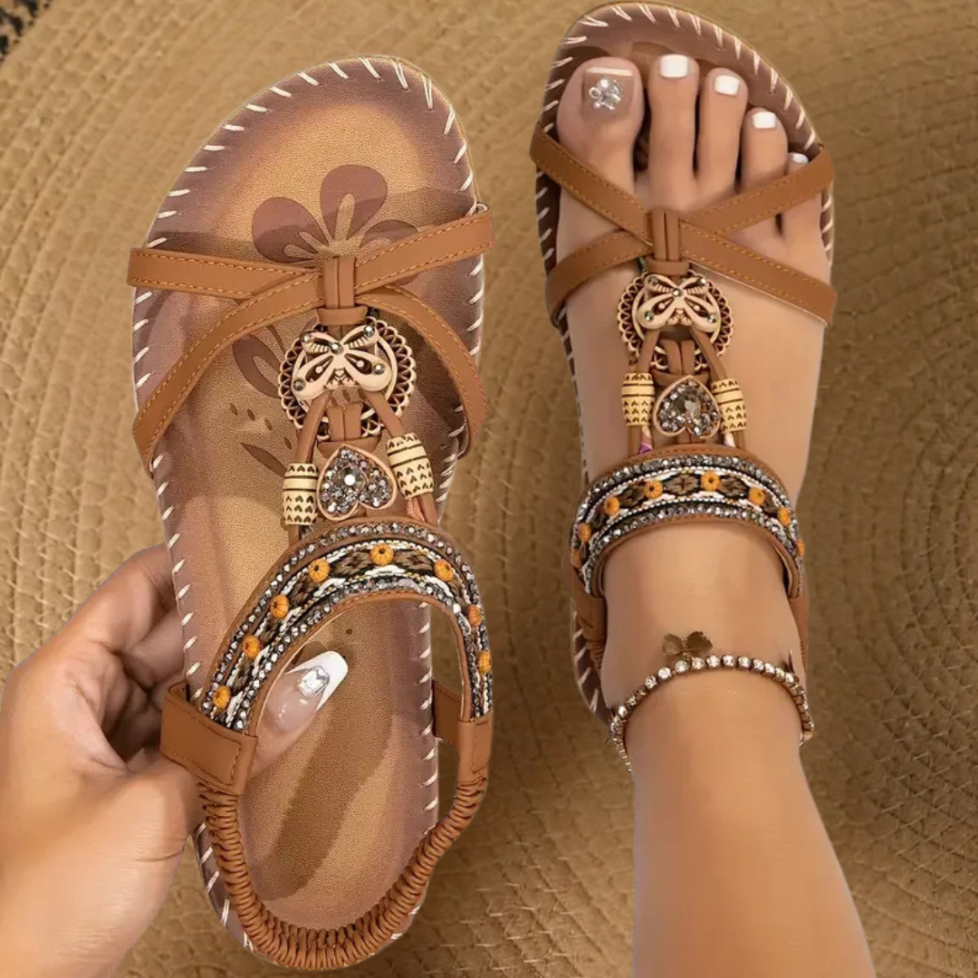 Sandali eleganti e confortevoli stile Ibiza per donna
