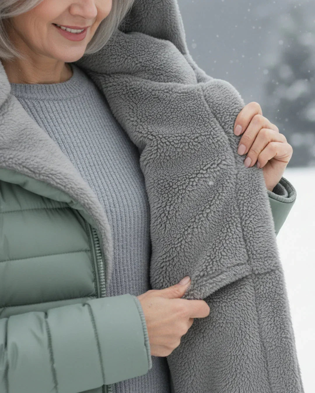Cappotto invernale donna elegante imbottito caldo con cappuccio