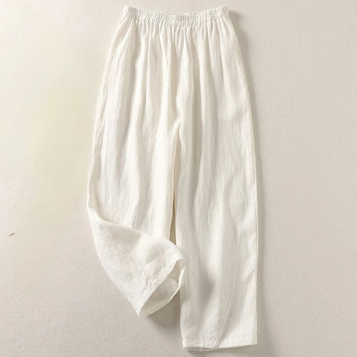 Pantaloni da donna ampi e fluidi con vita elastica eleganti