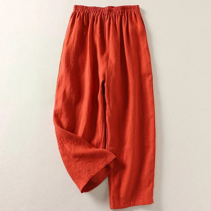Pantaloni da donna ampi e fluidi con vita elastica eleganti