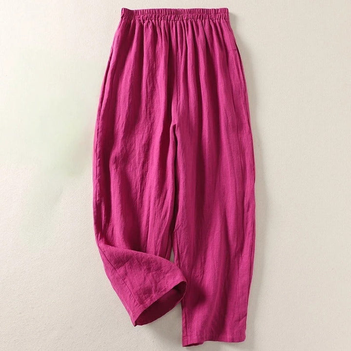 Pantaloni da donna ampi e fluidi con vita elastica eleganti