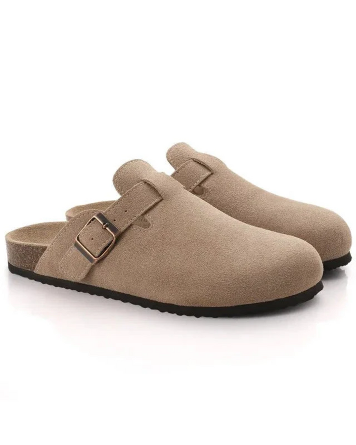 Zoccoli uomo eleganti in suede comfort casual