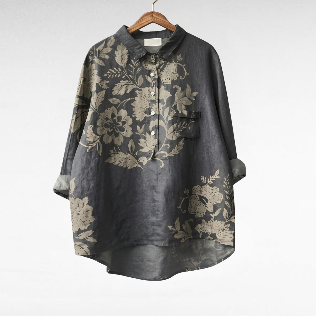 Blusa donna floreale elegante e leggera