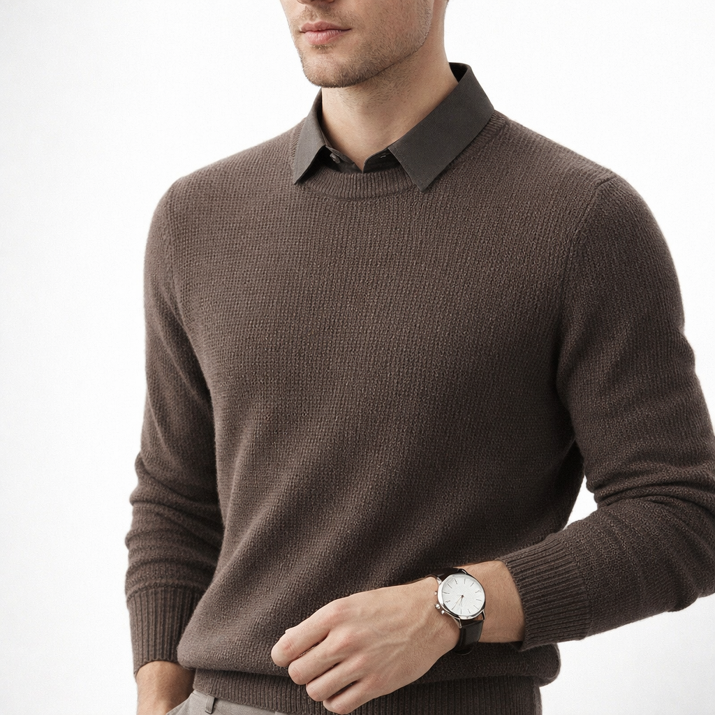 Maglione con colletto elegante e confortevole per uomo