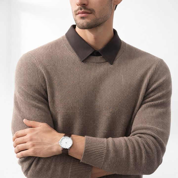 Maglione con colletto elegante e confortevole per uomo