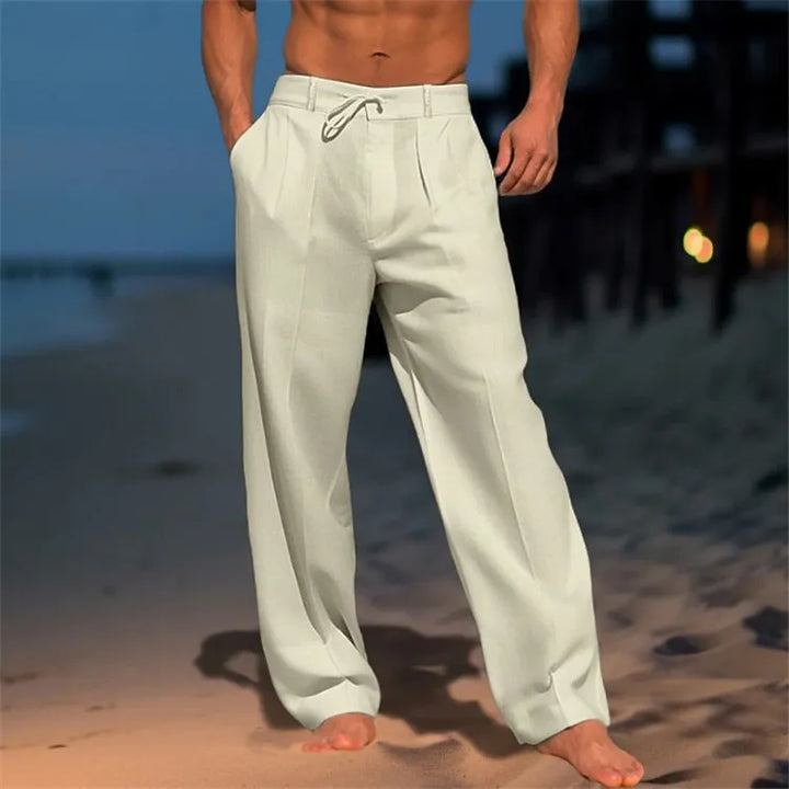 Pantaloni uomo eleganti in cotone comfort moderno