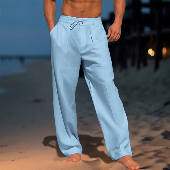 Pantaloni uomo eleganti in cotone comfort moderno