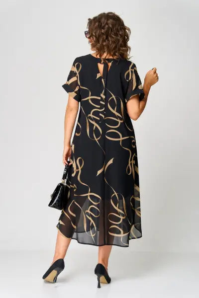 Abito midi fluido da donna elegante e confortevole