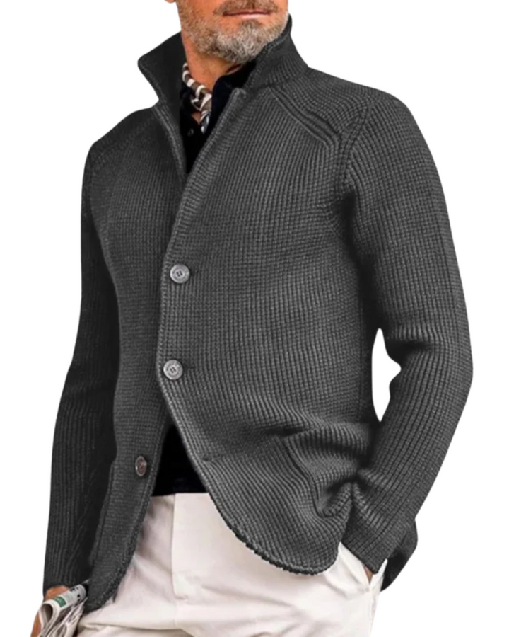 Gilet uomo elegante in maglia versatile con bottoni