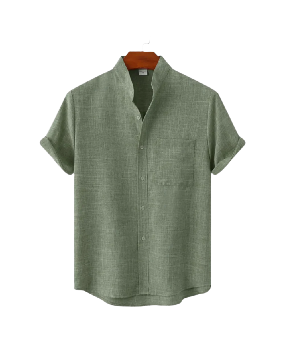 Camicia uomo in lino a maniche corte elegante