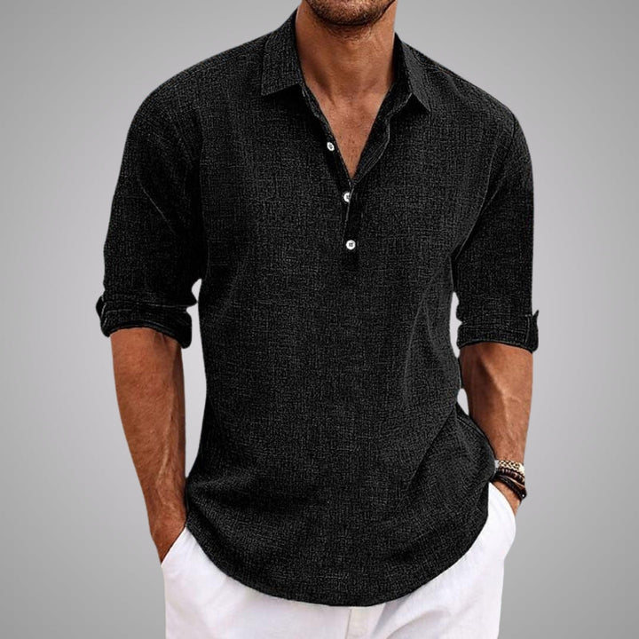 Camicia in lino uomo leggera elegante estiva