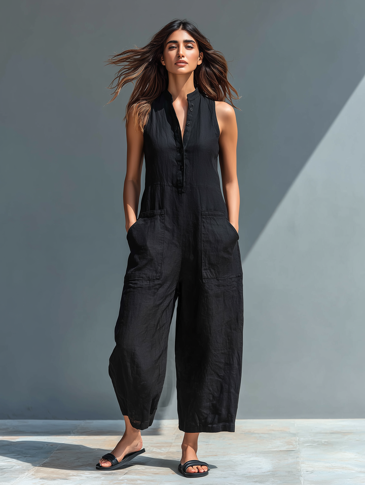 Salopette donna in lino elegante e comoda