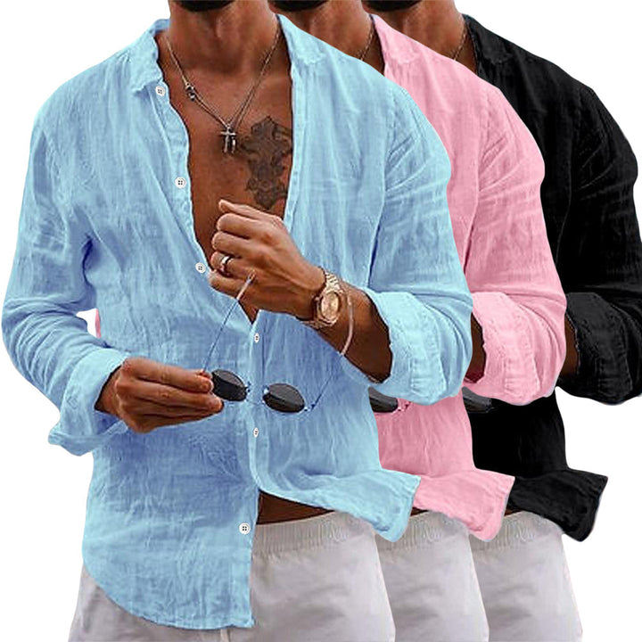 Camicia uomo in lino e cotone leggera ed elegante