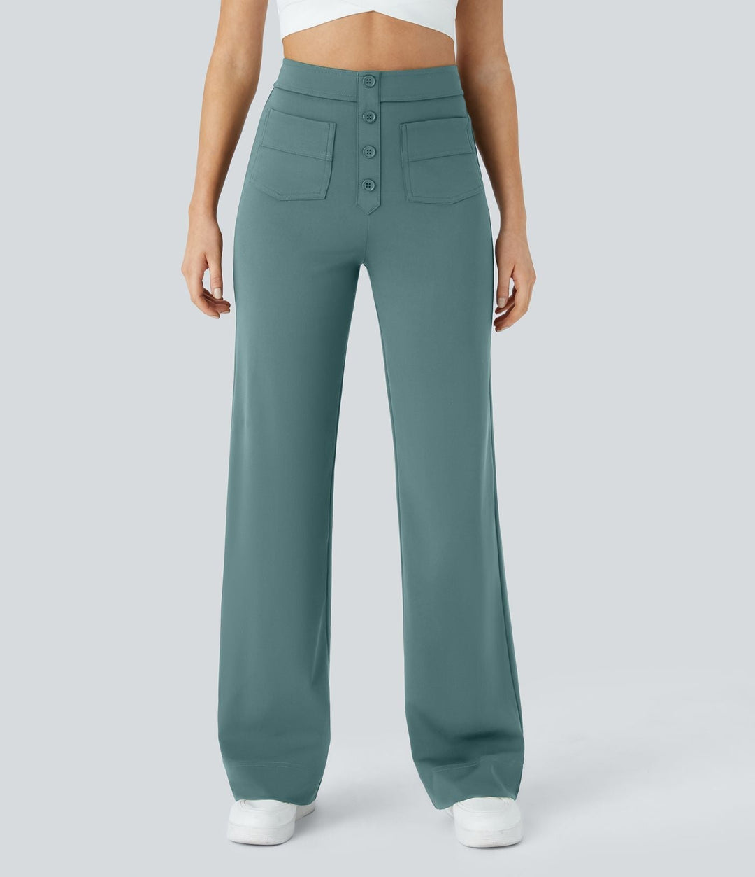 Pantaloni donna eleganti e comodi a vita alta casual