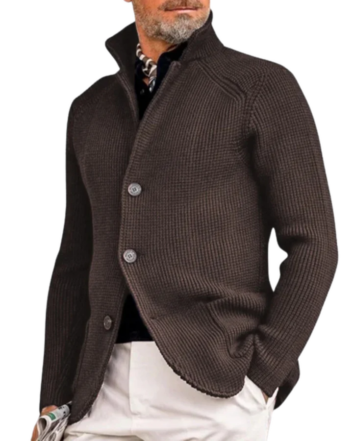 Gilet uomo elegante in maglia versatile con bottoni
