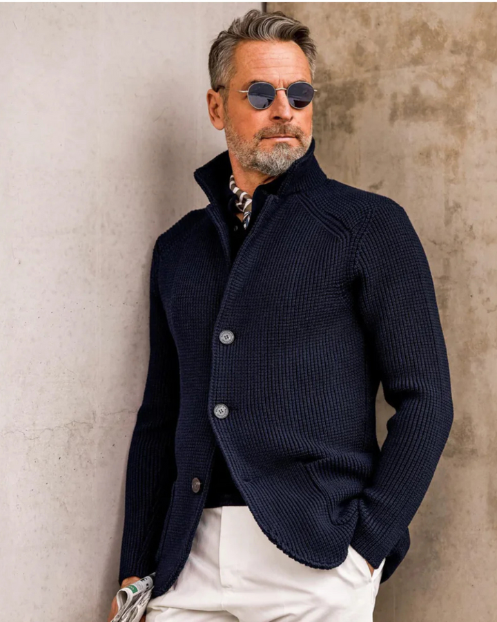 Gilet uomo elegante in maglia versatile con bottoni