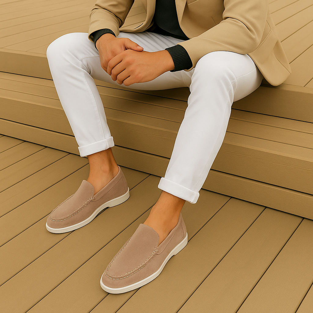 Mocassini uomo in suede eleganti comfort ammortizzato