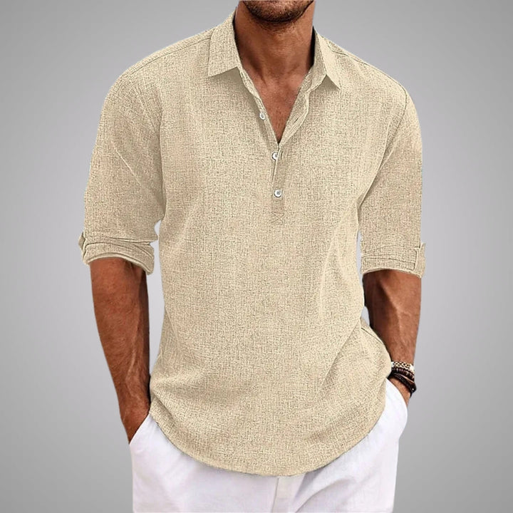 Camicia in lino uomo leggera elegante estiva