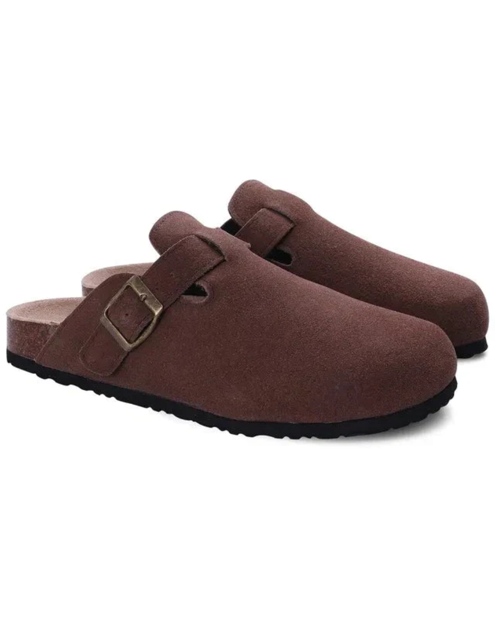 Zoccoli uomo eleganti in suede comfort casual