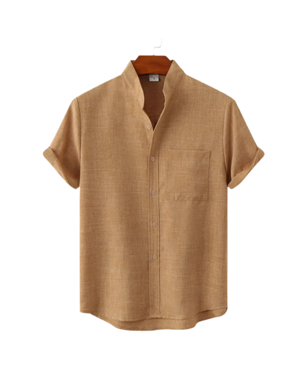 Camicia uomo in lino a maniche corte elegante