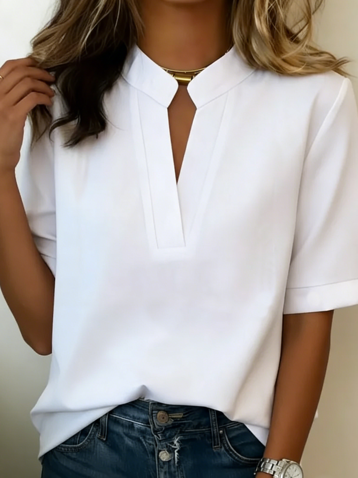 Camicia relaxed elegante e traspirante a maniche corte per donna