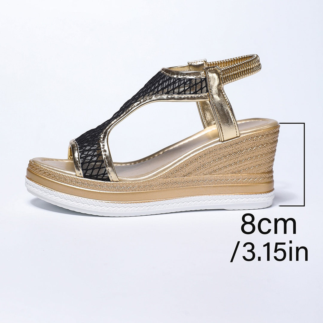 Sandali ortopedici con zeppa eleganti e confortevoli per donna