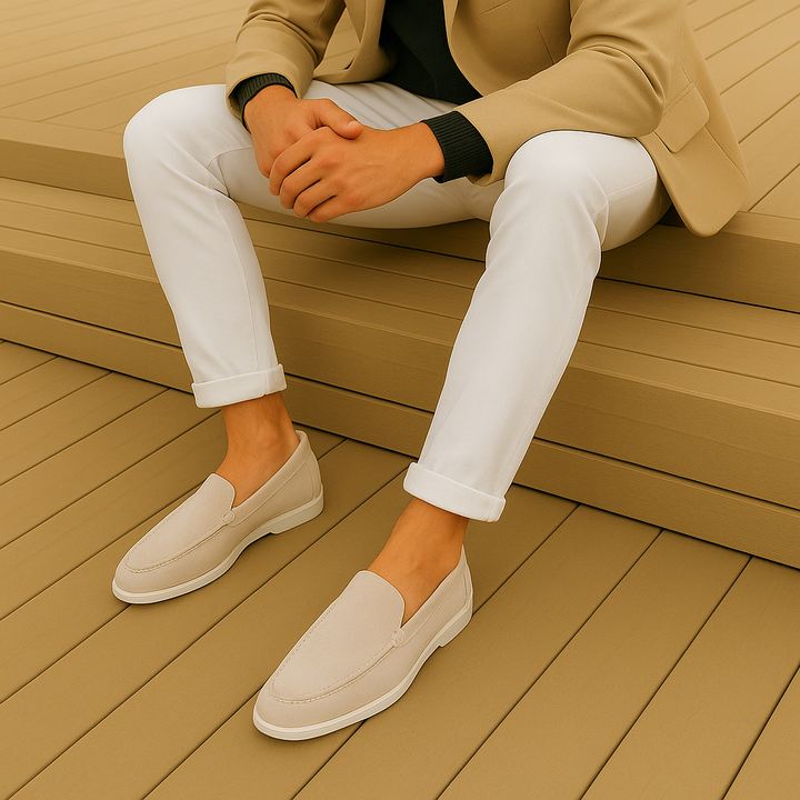 Mocassini uomo in suede eleganti comfort ammortizzato