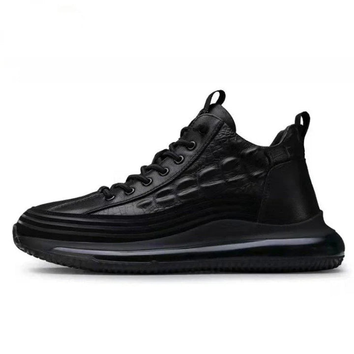 Scarpe casual in pelle con suola ammortizzata per uomo