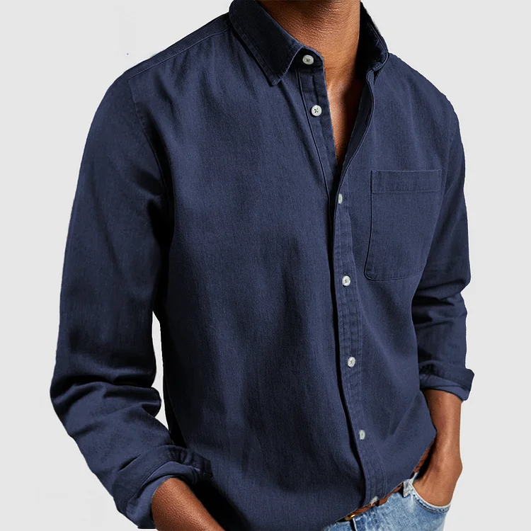 Camicia casual elegante traspirante e versatile per uomo