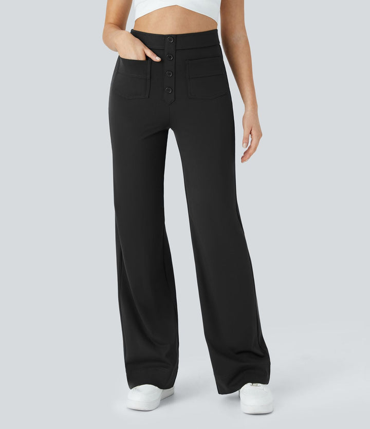 Pantaloni donna eleganti e comodi a vita alta casual