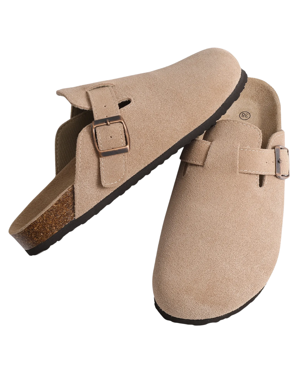 Zoccoli uomo eleganti in suede comfort casual