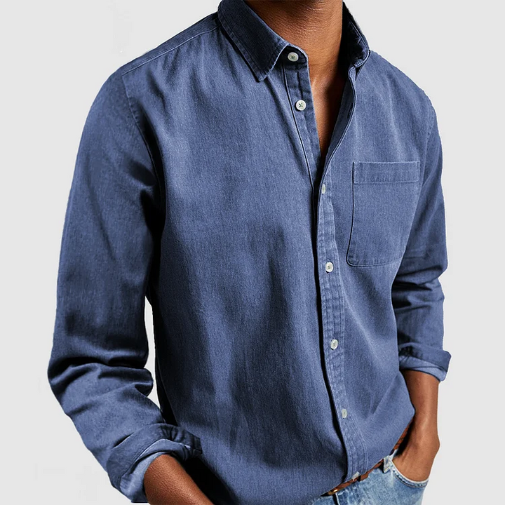 Camicia casual elegante traspirante e versatile per uomo