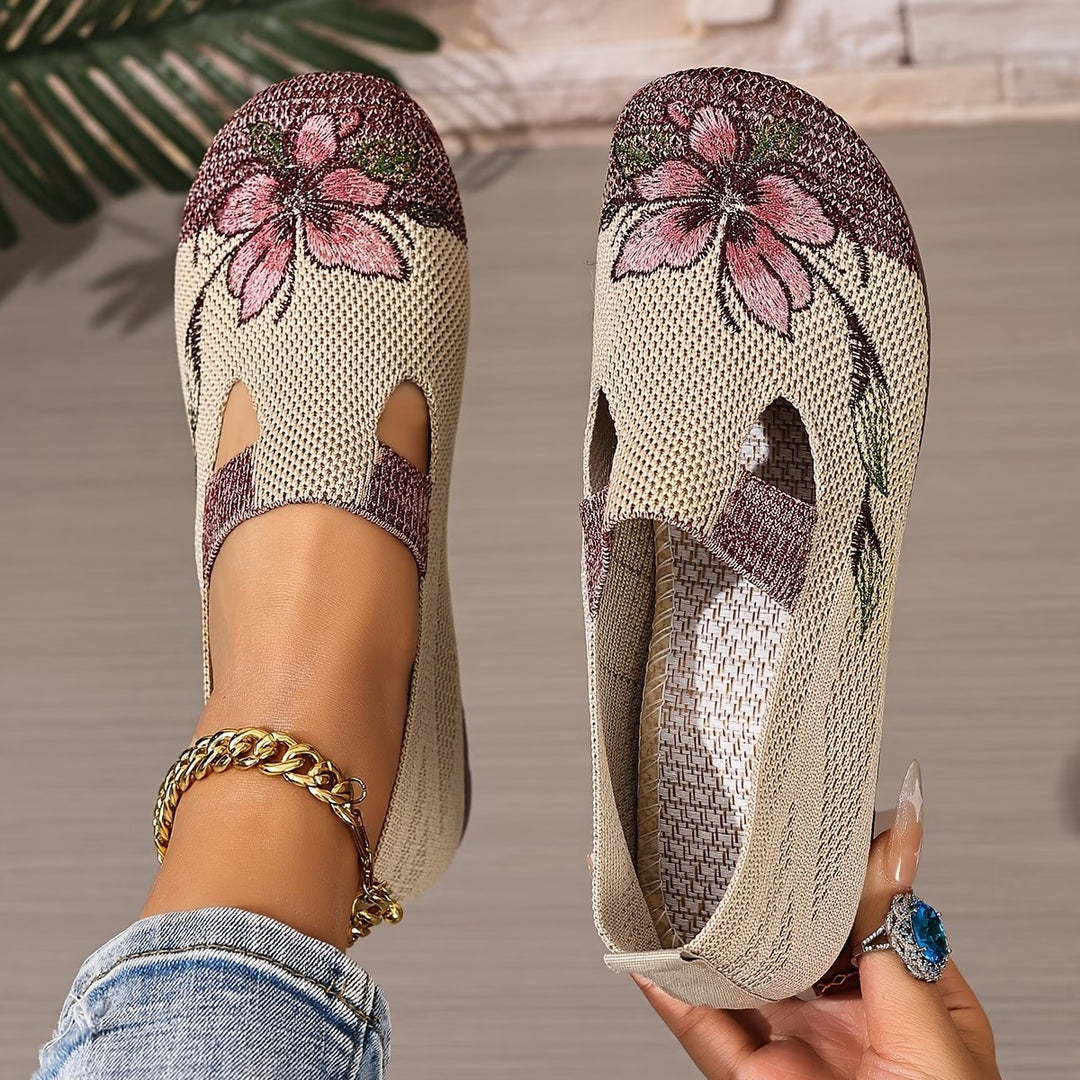 Scarpe da donna comode e traspiranti con motivo floreale