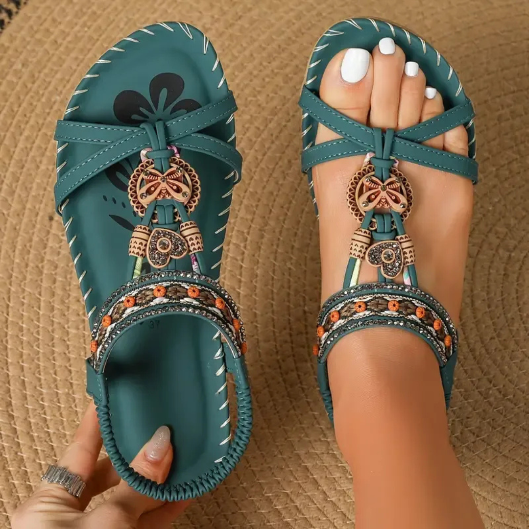Sandali eleganti e confortevoli stile Ibiza per donna