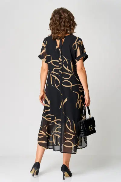 Abito midi fluido da donna elegante e confortevole