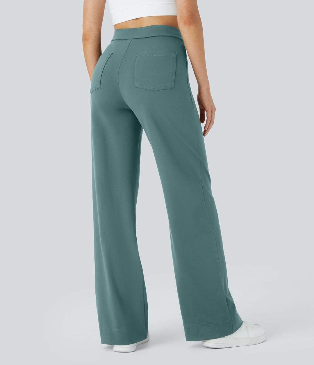 Pantaloni donna eleganti e comodi a vita alta casual