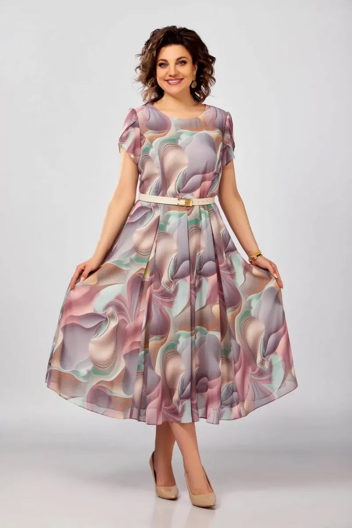 🥰【S-5XL】Nowa i elegancka, wysokiej jakości sukienka z szyfonu