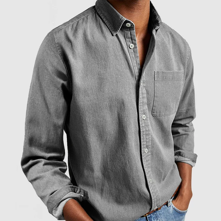 Camicia casual elegante traspirante e versatile per uomo