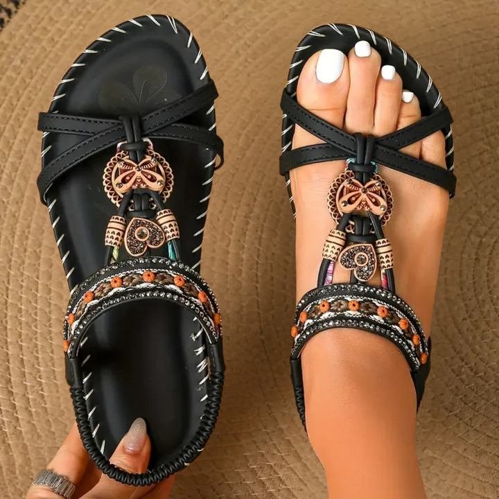 Sandali eleganti e confortevoli stile Ibiza per donna