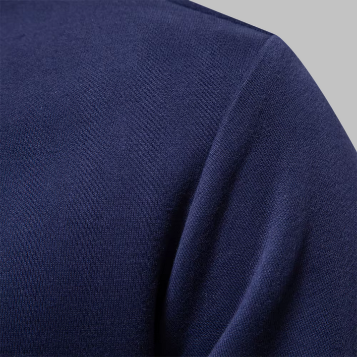Maglione polo elegante e confortevole in cotone per uomo
