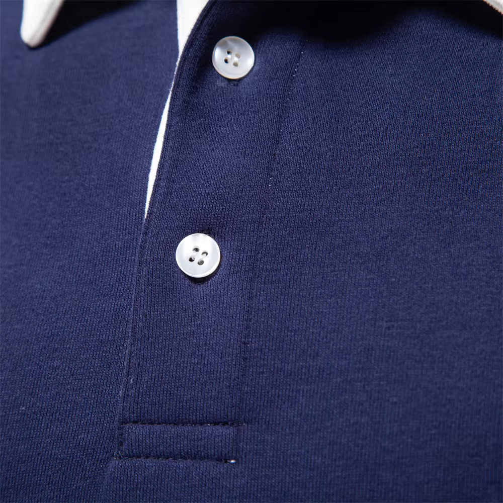 Maglione polo elegante e confortevole in cotone per uomo