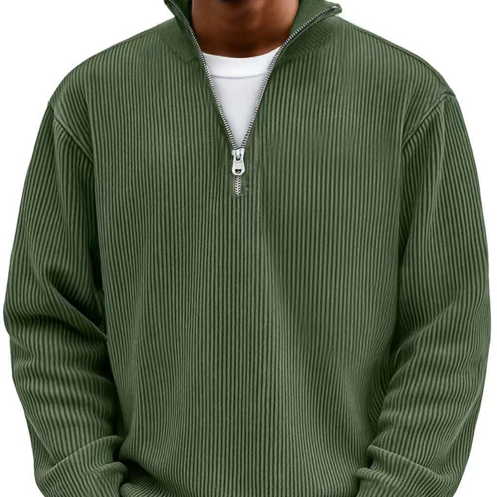 Maglione uomo mezza zip strutturato elegante e confortevole