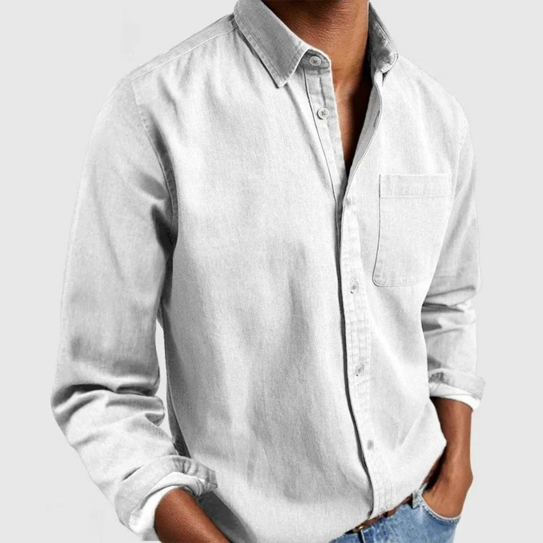 Camicia casual elegante traspirante e versatile per uomo